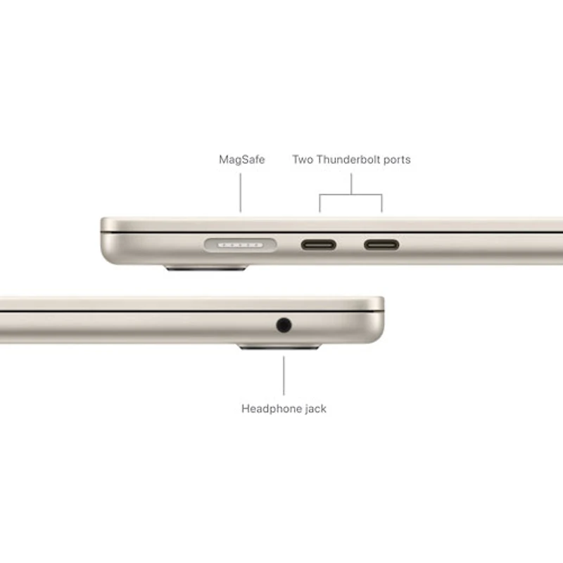MacBook Air de 15 po avec Touch ID d'Apple (2024) - Comète (puce M3 d'Apple/SSD 256 Go/RAM 8 Go) - Français