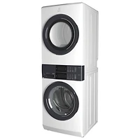 Duo laveuse électrique de 5,1 pi³ et sécheuse de 8 pi³ d'Electrolux (ELTE730CAW) - Blanc