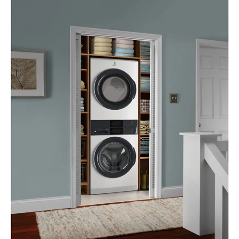 Duo laveuse électrique de 5,1 pi³ et sécheuse de 8 pi³ d'Electrolux (ELTE730CAW) - Blanc
