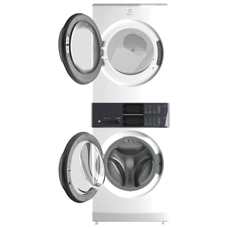 Duo laveuse électrique de 5,1 pi³ et sécheuse de 8 pi³ d'Electrolux (ELTE730CAW) - Blanc