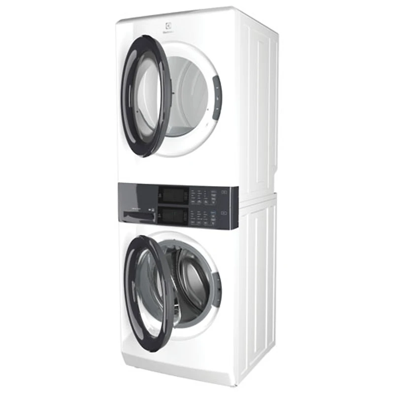 Duo laveuse électrique de 5,1 pi³ et sécheuse de 8 pi³ d'Electrolux (ELTE730CAW) - Blanc