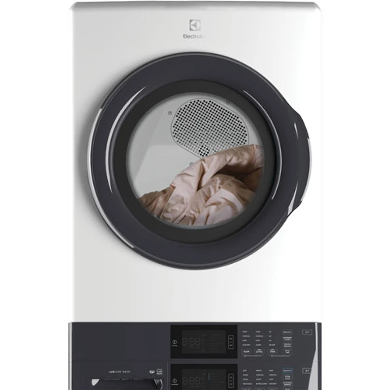 Duo laveuse électrique de 5,1 pi³ et sécheuse de 8 pi³ d'Electrolux (ELTE730CAW) - Blanc
