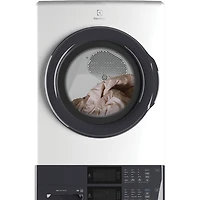 Duo laveuse électrique de 5,1 pi³ et sécheuse de 8 pi³ d'Electrolux (ELTE730CAW) - Blanc
