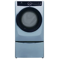 Electrolux 8.0 Cu. Ft. Front Load Electric Steam Dryer (ELFE743CAG) - Glacier Blue