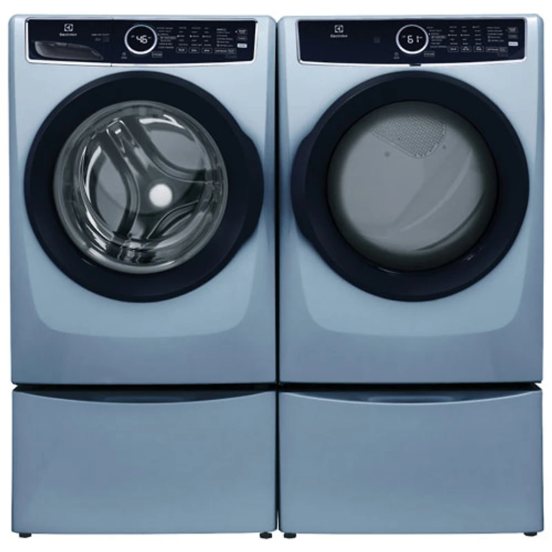 Sécheuse électrique à vapeur et à chargement frontal de 8,0 pi³ d'Electrolux (ELFE743CAG) - Bleu glacier