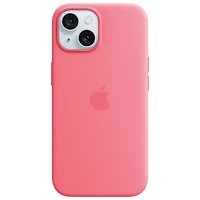 Apple Silicone Fitted Soft Shell Case with MagSafe for iPhone 15 - Pink