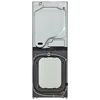 Duo WashTower avec laveuse électrique 5 pi³ et sécheuse de 7,8 pi³ HeatPump de LG (WKHC252HBA) - Acier noir