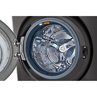 Duo WashTower avec laveuse électrique 5 pi³ et sécheuse de 7,8 pi³ HeatPump de LG (WKHC252HBA) - Acier noir