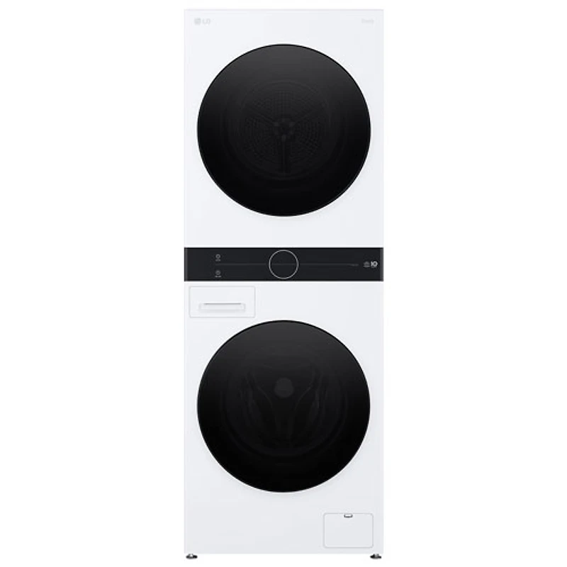 LG WashTower 2.8 Cu. Ft. Front Load Washer & 4.2 Cu. Ft. Heat Pump Dryer Laundry Centre (WKHC152HWA) - White