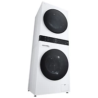 LG WashTower 2.8 Cu. Ft. Front Load Washer & 4.2 Cu. Ft. Heat Pump Dryer Laundry Centre (WKHC152HWA) - White