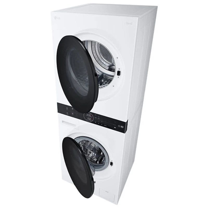 LG WashTower 2.8 Cu. Ft. Front Load Washer & 4.2 Cu. Ft. Heat Pump Dryer Laundry Centre (WKHC152HWA) - White