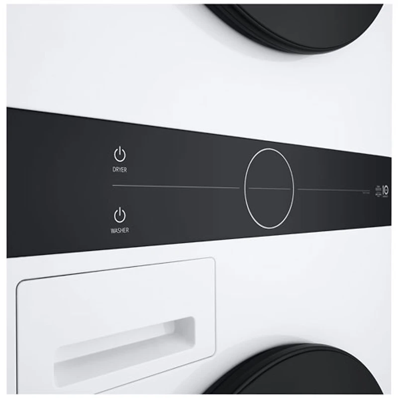 LG WashTower 2.8 Cu. Ft. Front Load Washer & 4.2 Cu. Ft. Heat Pump Dryer Laundry Centre (WKHC152HWA) - White