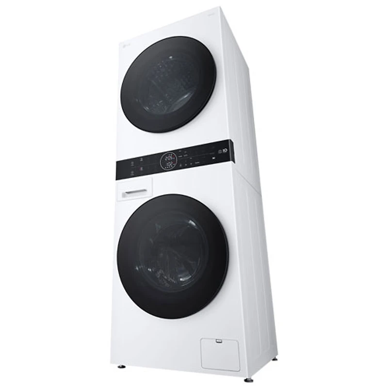 LG WashTower 2.8 Cu. Ft. Front Load Washer & 4.2 Cu. Ft. Heat Pump Dryer Laundry Centre (WKHC152HWA) - White
