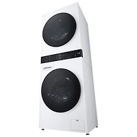 LG WashTower 2.8 Cu. Ft. Front Load Washer & 4.2 Cu. Ft. Heat Pump Dryer Laundry Centre (WKHC152HWA) - White