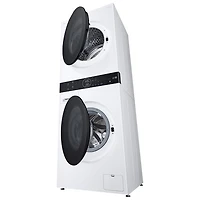 LG WashTower 2.8 Cu. Ft. Front Load Washer & 4.2 Cu. Ft. Heat Pump Dryer Laundry Centre (WKHC152HWA) - White