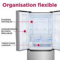 Réfrigérateur à deux portes 20 pi³ 30 po avec distributeur d'eau Gallery de Frigidaire (GRFN2023AF) - Acier inoxydable