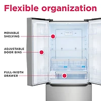 Réfrigérateur à deux portes 20 pi³ 30 po avec distributeur d'eau Gallery de Frigidaire (GRFN2023AF) - Acier inoxydable