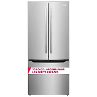 Réfrigérateur à deux portes 20 pi³ 30 po avec distributeur d'eau Gallery de Frigidaire (GRFN2023AF) - Acier inoxydable