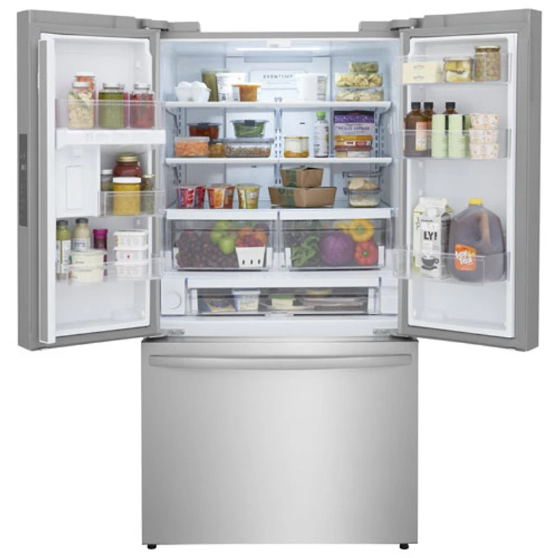 Réfrigérateur à deux portes 28,8 pi³ 36 po avec distributeur d'eau de Frigidaire (FRFN2813AF) - Acier inoxydable