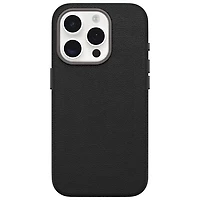OtterBox Symmetry Cactus Leather Fitted Hard Shell Case for iPhone 15 Pro - Black