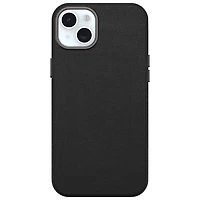 OtterBox Symmetry Cactus Leather Fitted Hard Shell Case for iPhone 15 Plus - Black