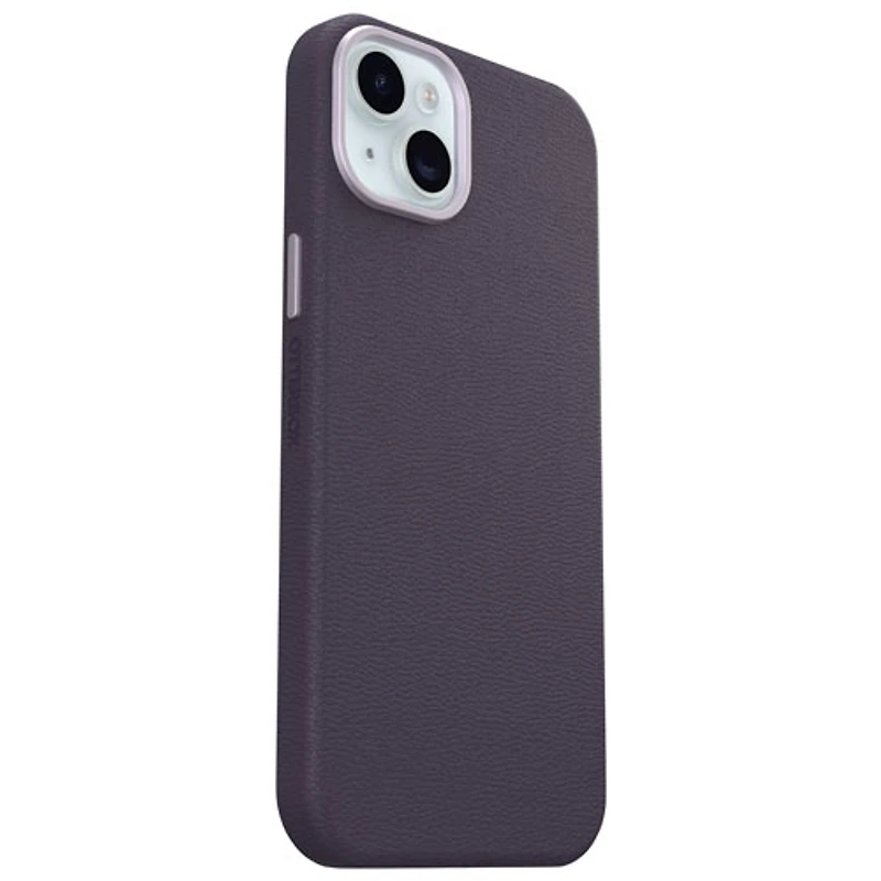 OtterBox Symmetry Cactus Leather Fitted Hard Shell Case for iPhone 15 Plus - Purple