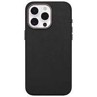 OtterBox Symmetry Cactus Leather Fitted Hard Shell Case for iPhone 15 Pro Max - Black