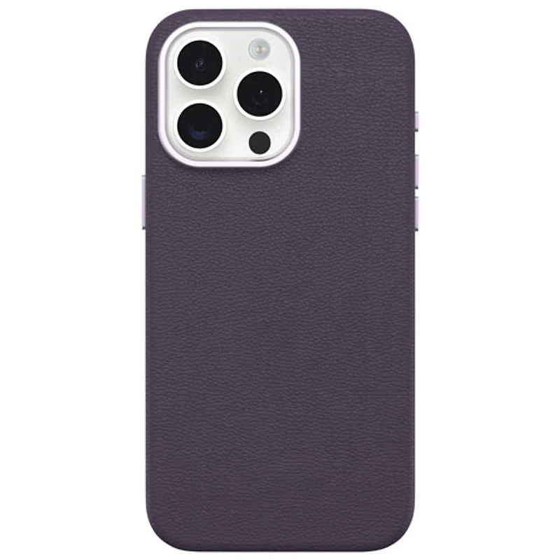 OtterBox Symmetry Cactus Leather Fitted Hard Shell Case for iPhone 15 Pro Max - Purple