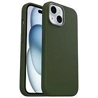Étui rigide ajusté en cuir de cactus Symmetry d'OtterBox pour iPhone 15 - Vert
