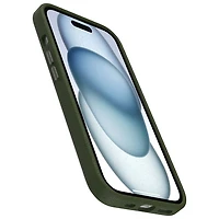 Étui rigide ajusté en cuir de cactus Symmetry d'OtterBox pour iPhone 15 - Vert