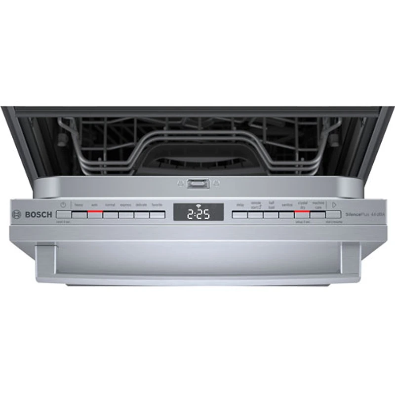 Lave-vaisselle encastr. 18 po et 44 dB cuve en inox et troisième panier de Bosch (SPX68C75UC) - Acier inoxydable