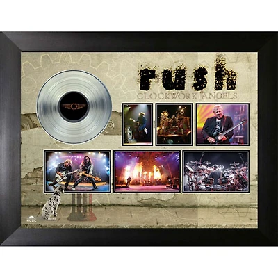 Frameworth - Rush : Toile encadrée avec disque de platine de la tournée « Clockwork Angels »