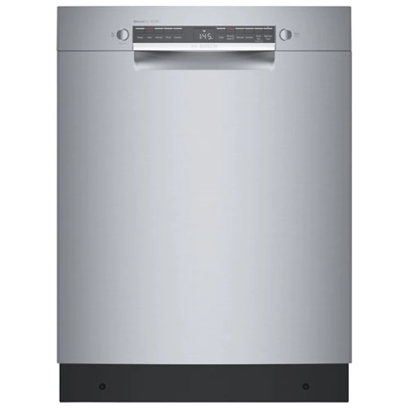 Lave-vaisselle encastrable 24 po 46dB série 300 de Bosch avec cuve en inox (SGE53C55UC) - Inox