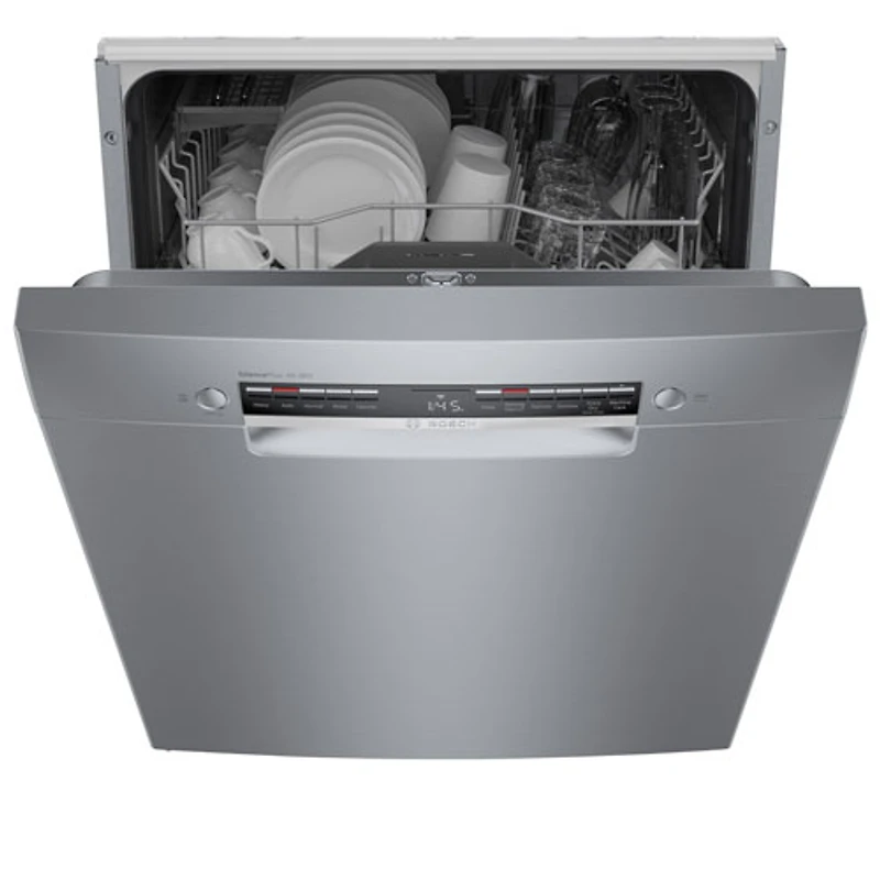 Lave-vaisselle encastrable 24 po 46dB série 300 de Bosch avec cuve en inox (SGE53C55UC) - Inox