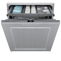Lave-vaisselle encastrable 24 po 44 dB avec cuve en inox et troisième panier série 800 de Bosch (SGV78C53UC)- Panneau personnalisé