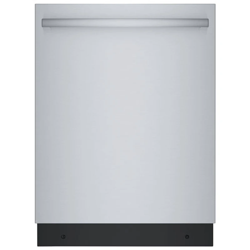 Lave-vaisselle encastrable 24 po 44 dB avec cuve en inox et troisième panier série 800 de Bosch (SGX78C55UC) - Inox