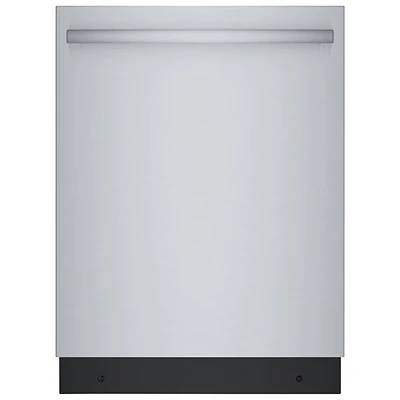 Lave-vaisselle encastrable 24 po 44 dB avec cuve en inox et troisième panier série 800 de Bosch (SGX78C55UC) - Inox