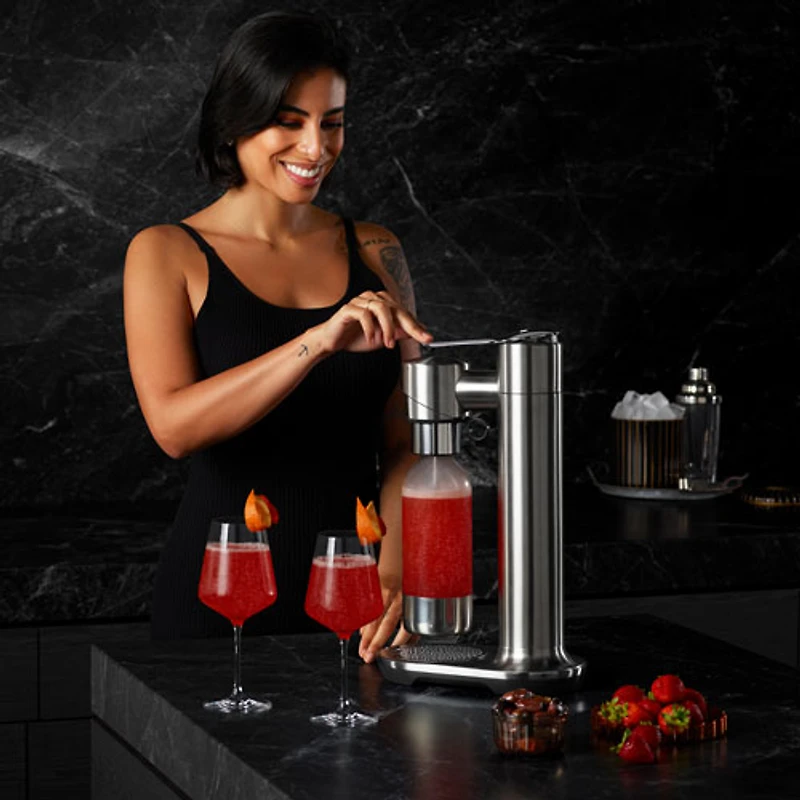 Breville InFizz Fusion 1L Soda Machine with FusionCap - Stainless Steel