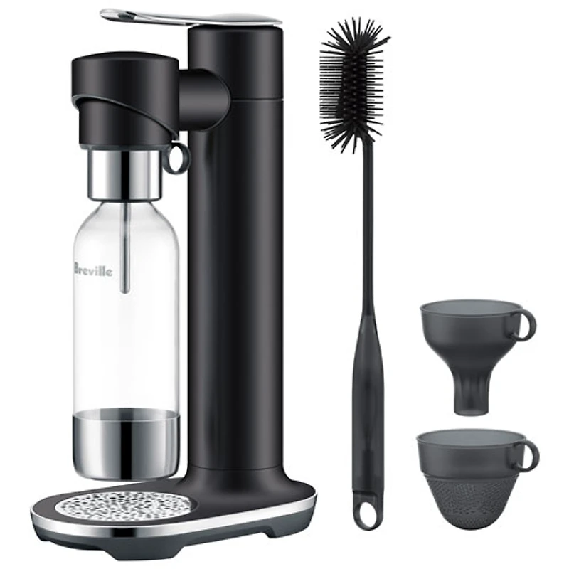 Breville InFizz Fusion Sparkling Water Maker - Black Truffle
