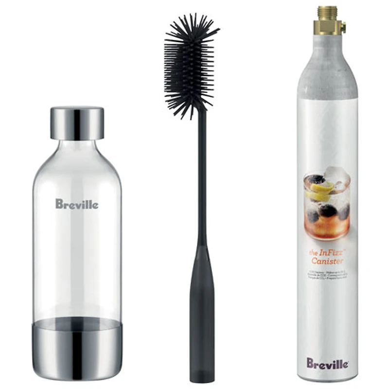 Breville InFizz Fusion 1L Soda Machine with FusionCap & Co2 Canister - Sea Salt