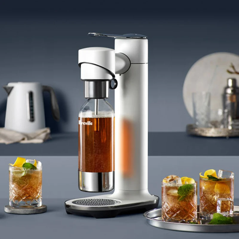 Breville InFizz Fusion 1L Soda Machine with FusionCap & Co2 Canister - Sea Salt