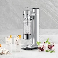 Machine à boissons pétillantes de 1 L InFizz Aqua de Breville avec bombonne de CO2 et brosse à bouteille - Acier inoxydable