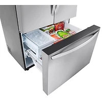 LG 36" 31.7 Cu. Ft. French Door Refrigerator with Water Dispenser (LRFLS3206S) - Stainless Steel