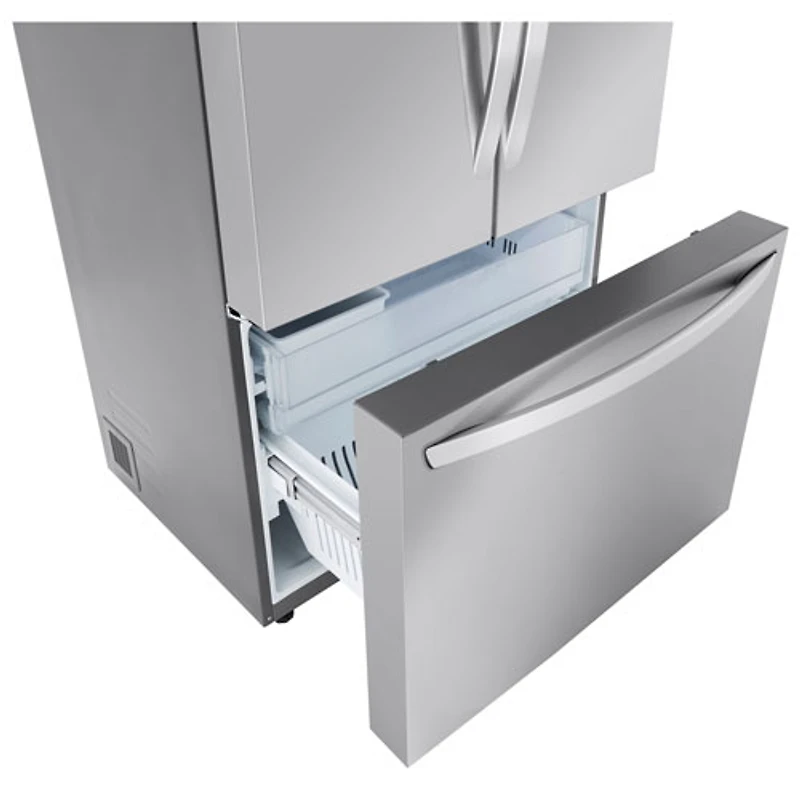 LG 36" 31.7 Cu. Ft. French Door Refrigerator with Water Dispenser (LRFLS3206S) - Stainless Steel