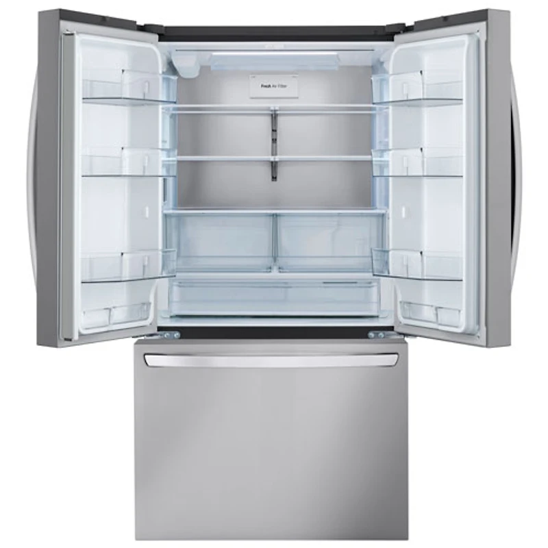 LG 36" 31.7 Cu. Ft. French Door Refrigerator with Water Dispenser (LRFLS3206S) - Stainless Steel