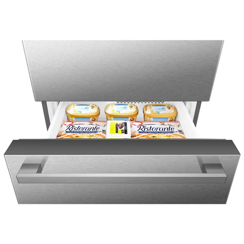 Réfrigérateur à congélateur inférieur 22,3 pi³ 31,3 po de Hisense (RB22A2FSE) - Acier inoxydable
