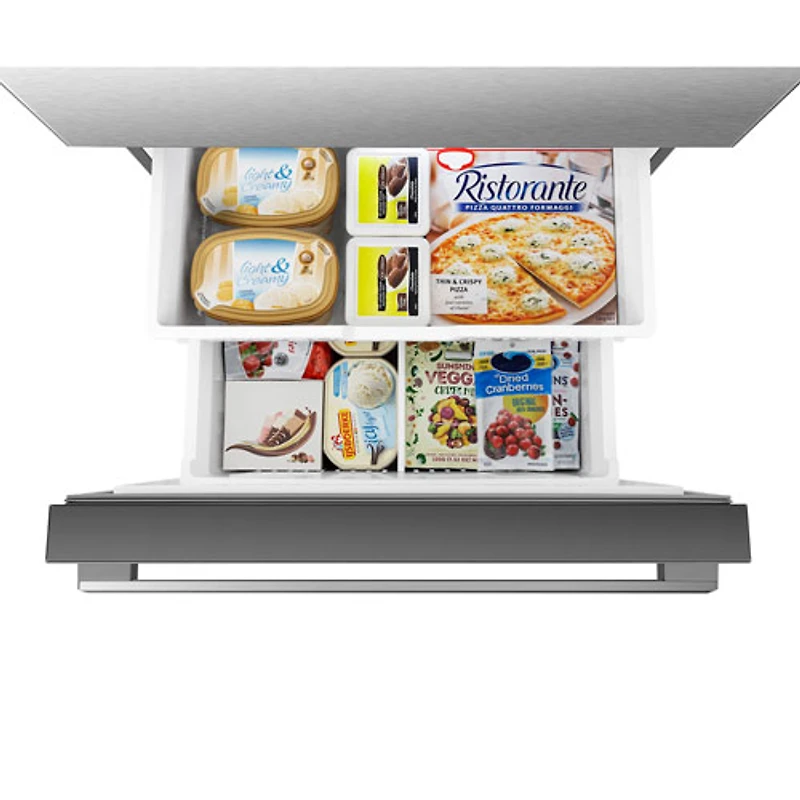 Réfrigérateur à congélateur inférieur 22,3 pi³ 31,3 po de Hisense (RB22A2FSE) - Acier inoxydable
