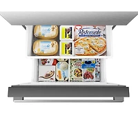 Réfrigérateur à congélateur inférieur 22,3 pi³ 31,3 po de Hisense (RB22A2FSE) - Acier inoxydable
