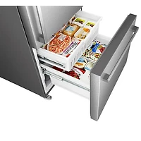 Réfrigérateur à congélateur inférieur 22,3 pi³ 31,3 po de Hisense (RB22A2FSE) - Acier inoxydable