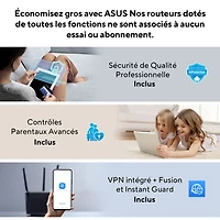 Routeur Wi-Fi 7 quadribande sans fil ROG Rapture d'ASUS (GT-BE98 PRO)